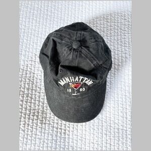 American Needle Black Manhattan Embroidered Hat
